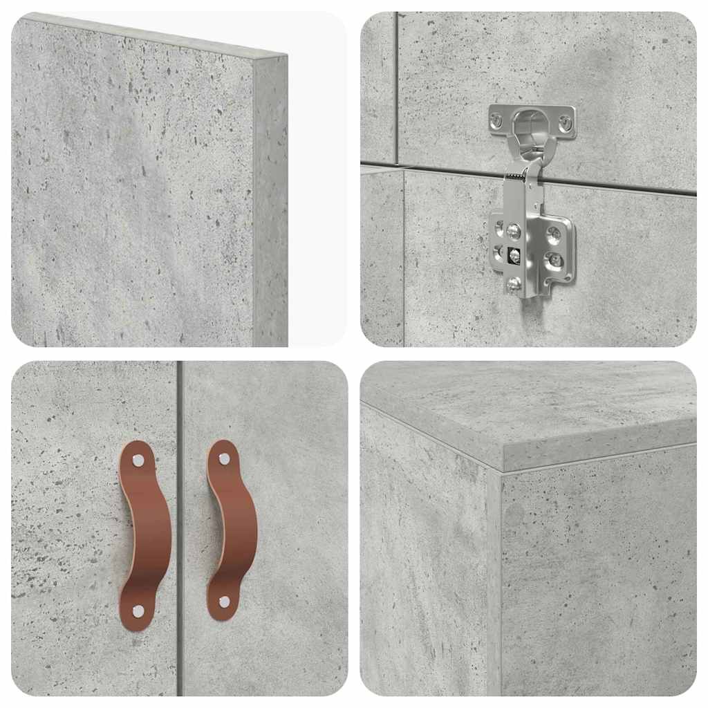 Struttura letto con contenitore Grigio cemento 100 x 200 cm | homemem39