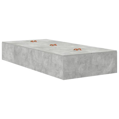 Struttura letto con contenitore Grigio cemento 100 x 200 cm | homemem39