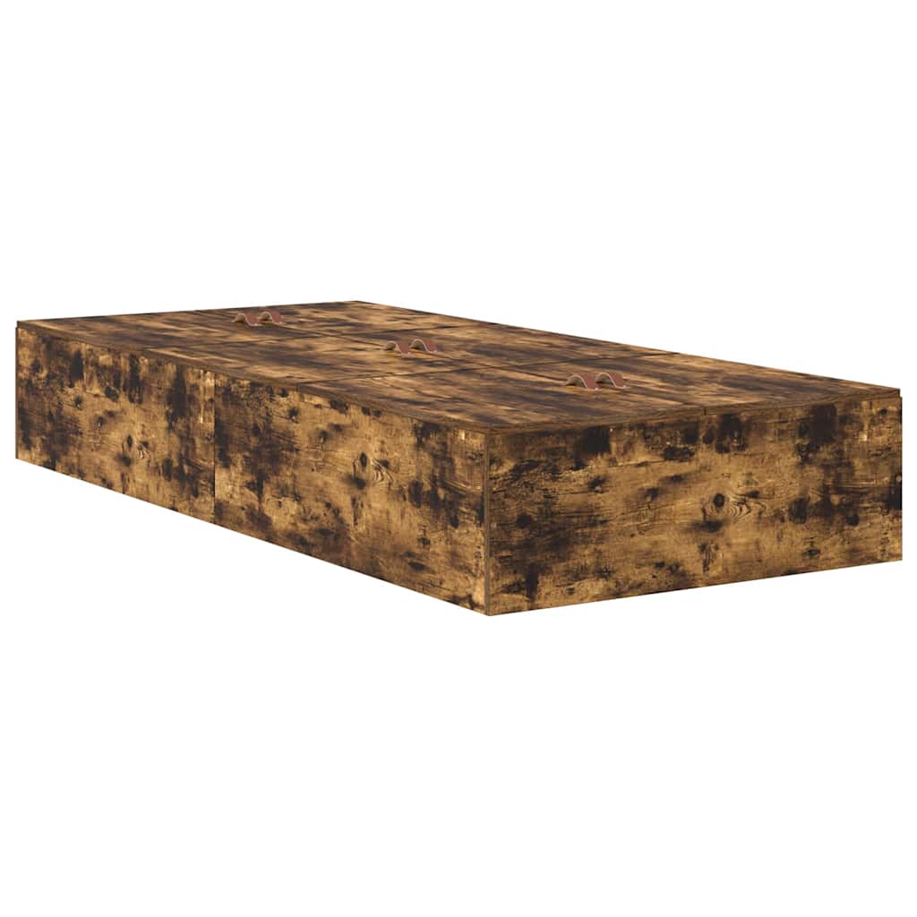 Struttura letto con contenitore Rovere fumé 100 x 200 cm | homemem39