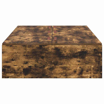 Struttura letto con contenitore Rovere fumé 100 x 200 cm | homemem39