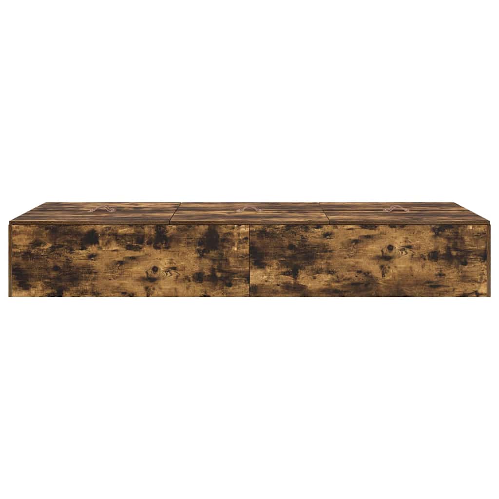 Struttura letto con contenitore Rovere fumé 100 x 200 cm | homemem39