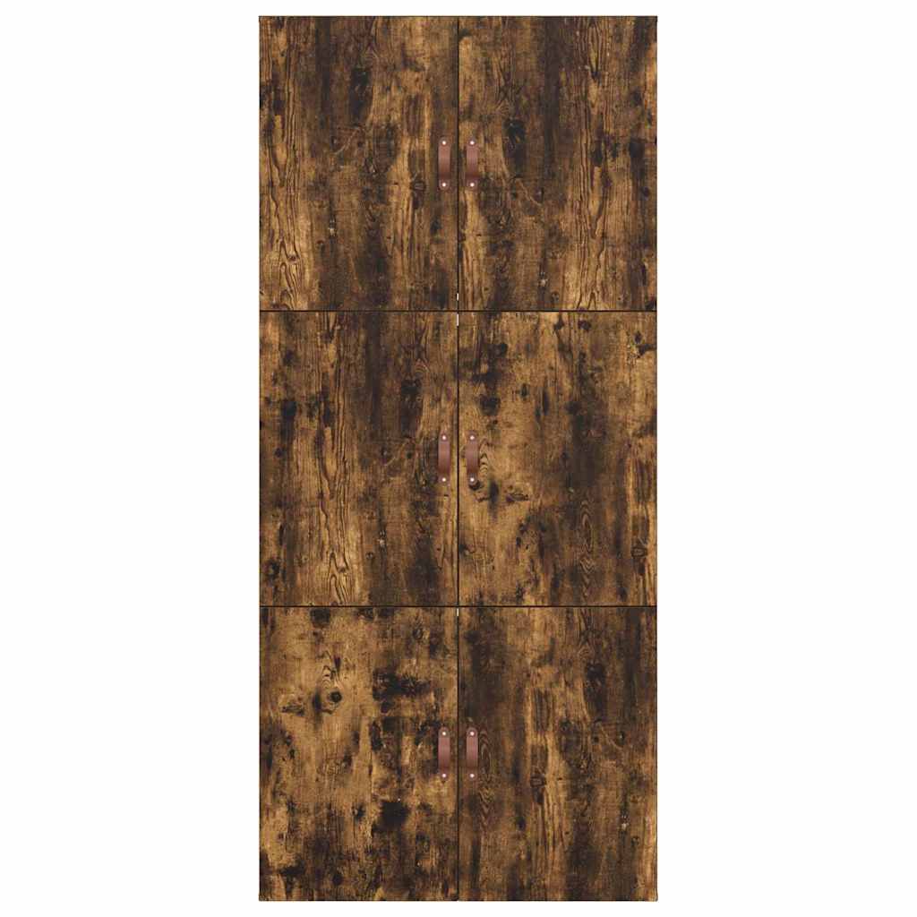 Struttura letto con contenitore Rovere fumé 100 x 200 cm