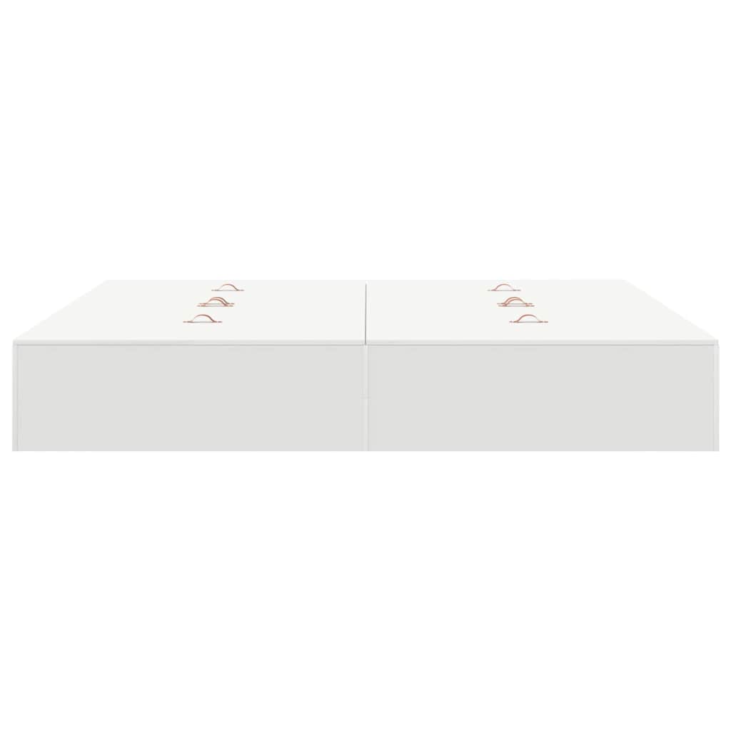 Struttura letto con contenitore Bianco 200 x 200 cm