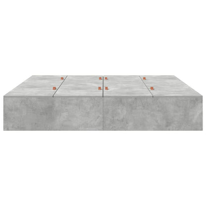 Struttura letto con contenitore Grigio cemento 200 x 200 cm | homemem39