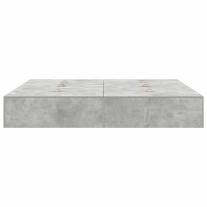 Struttura letto con contenitore Grigio cemento 200 x 200 cm | homemem39