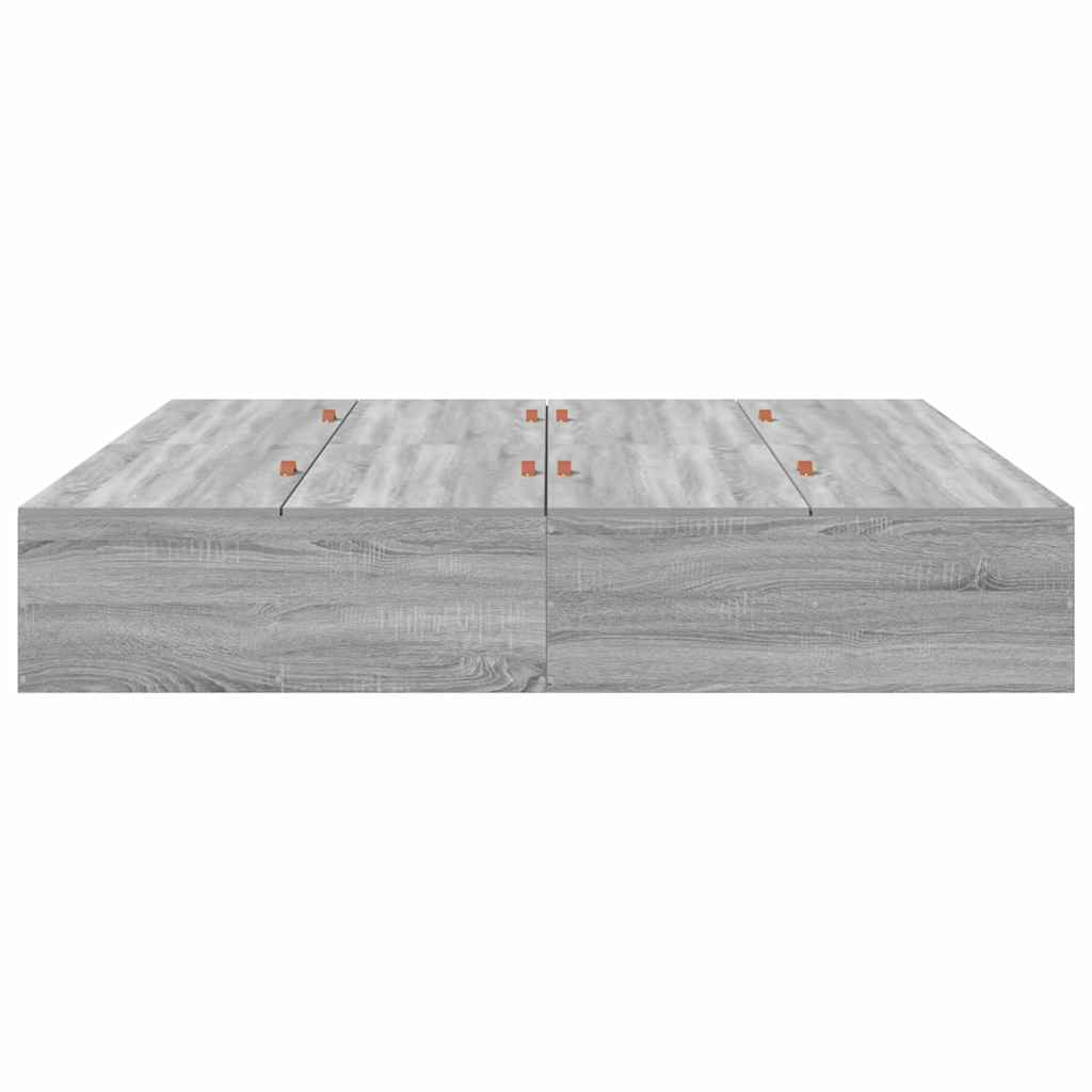 Struttura letto con contenitore Grigio Sonoma 200 x 200 cm | homemem39