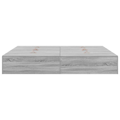 Struttura letto con contenitore Grigio Sonoma 200 x 200 cm | homemem39