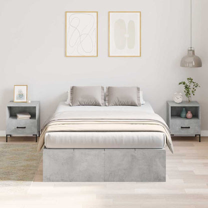 Struttura letto con contenitore Grigio cemento 120 x 200 cm