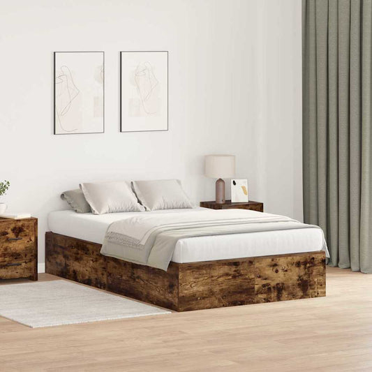 Struttura letto con contenitore Rovere fumé 120 x 200 cm | homemem39