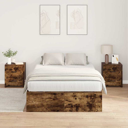 Struttura letto con contenitore Rovere fumé 120 x 200 cm | homemem39