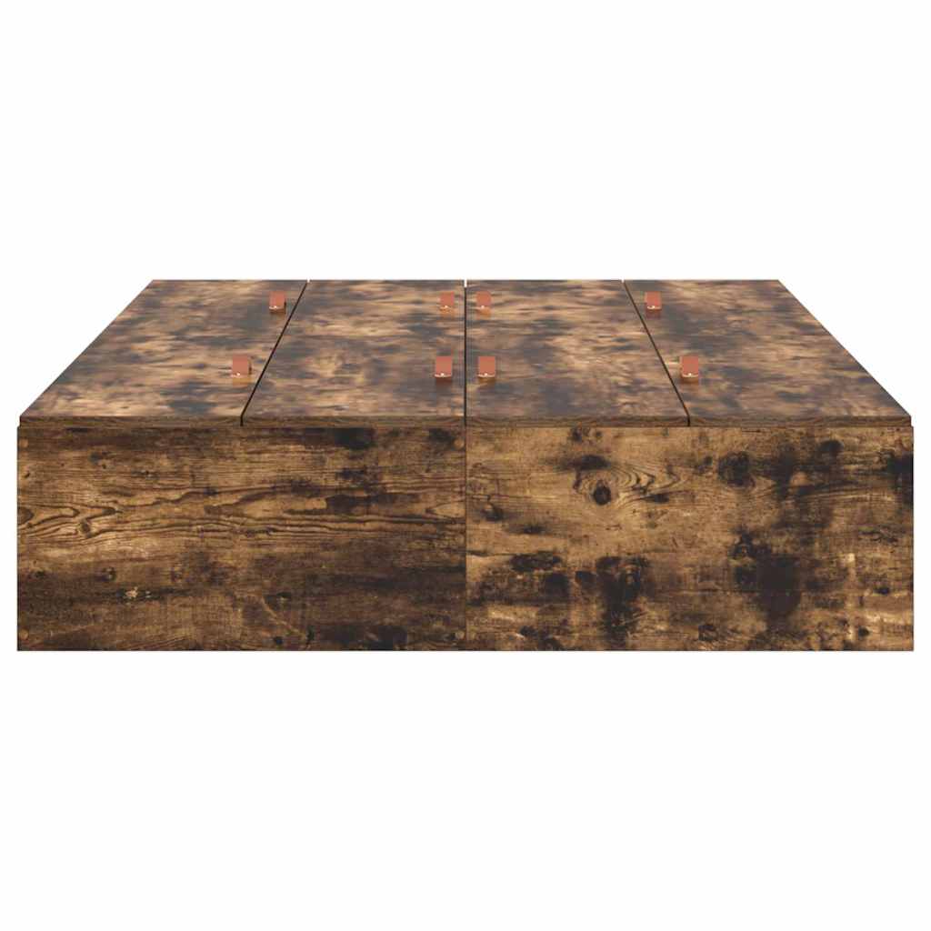 Struttura letto con contenitore Rovere fumé 120 x 200 cm | homemem39
