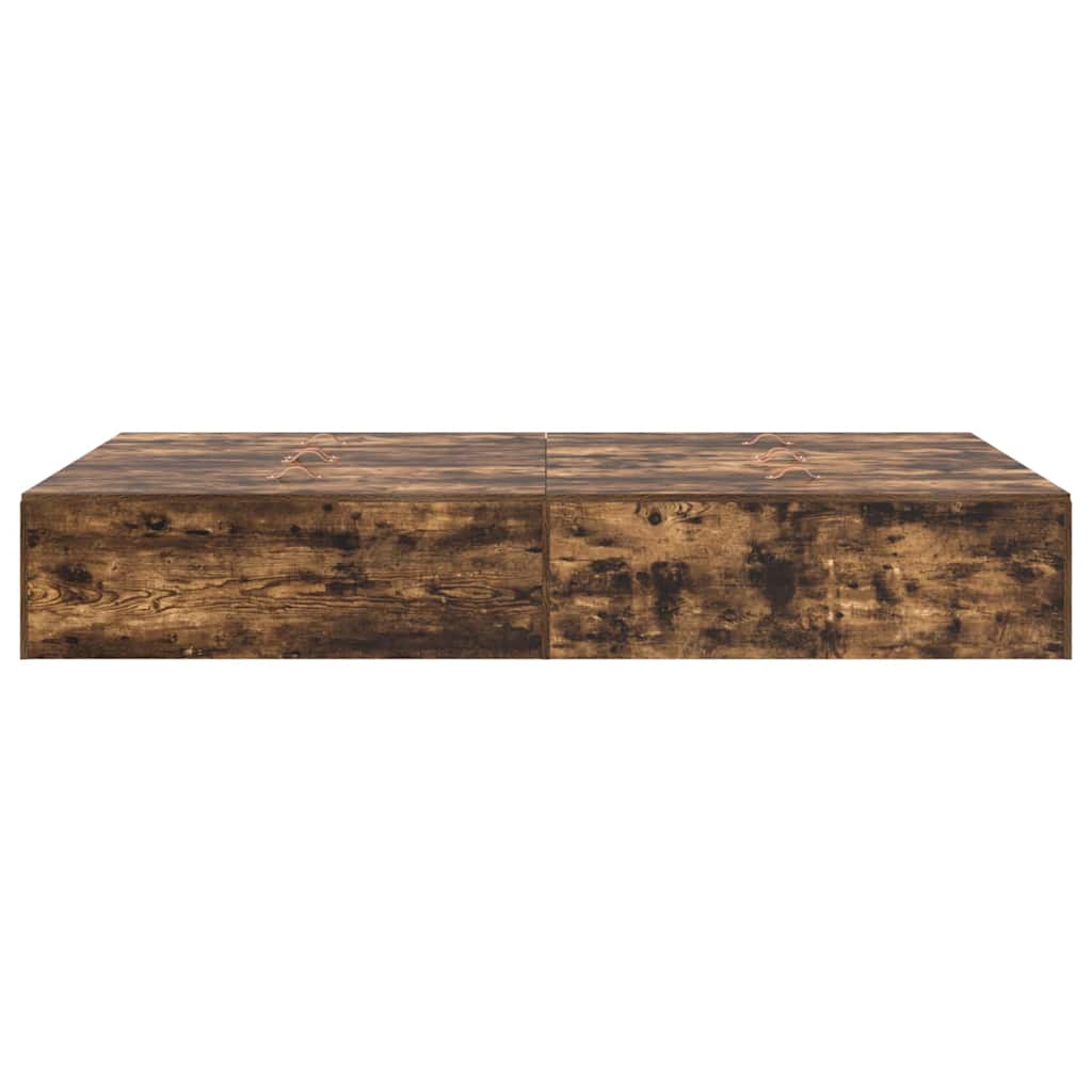 Struttura letto con contenitore Rovere fumé 120 x 200 cm | homemem39