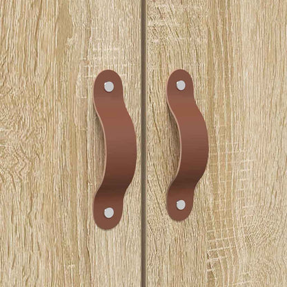 Struttura letto con contenitore Rovere Sonoma 140 x 200 cm