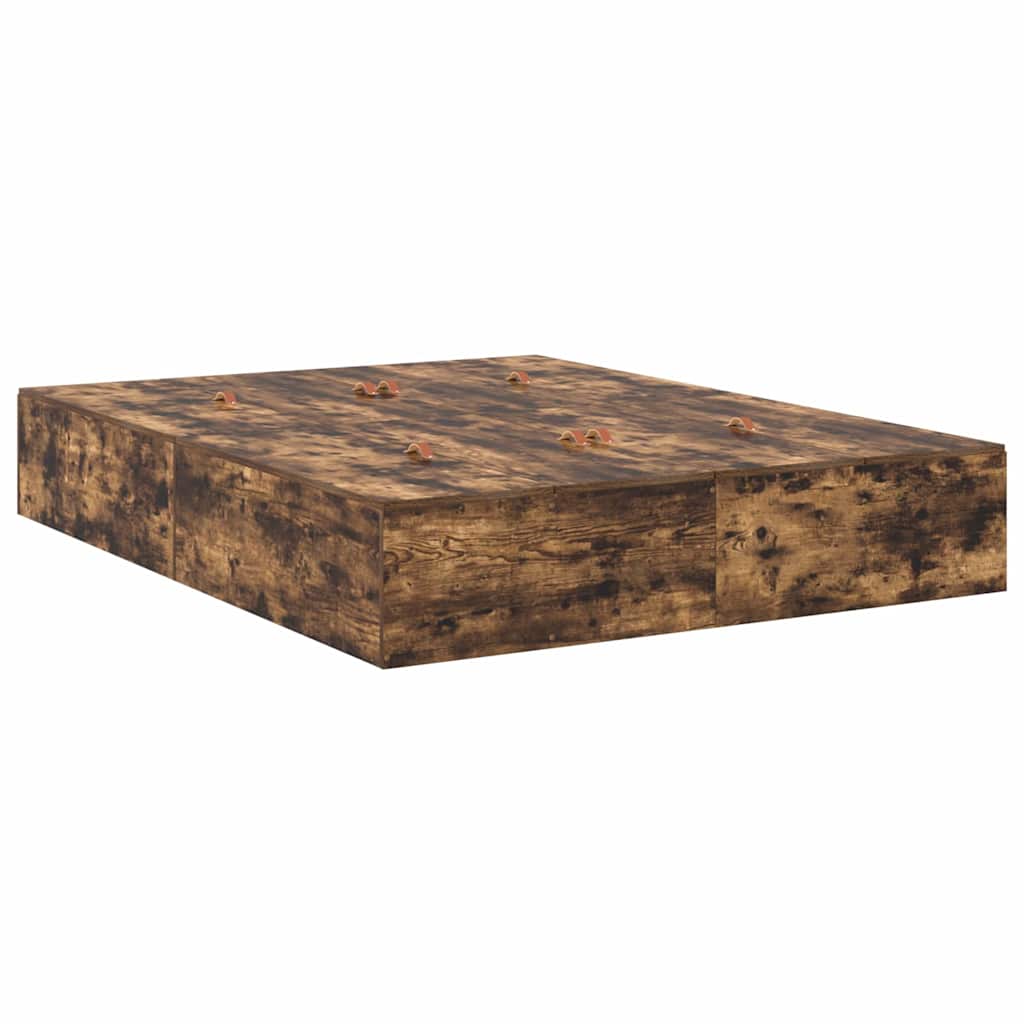 Struttura letto con contenitore Rovere fumé 150 x 200 cm | homemem39