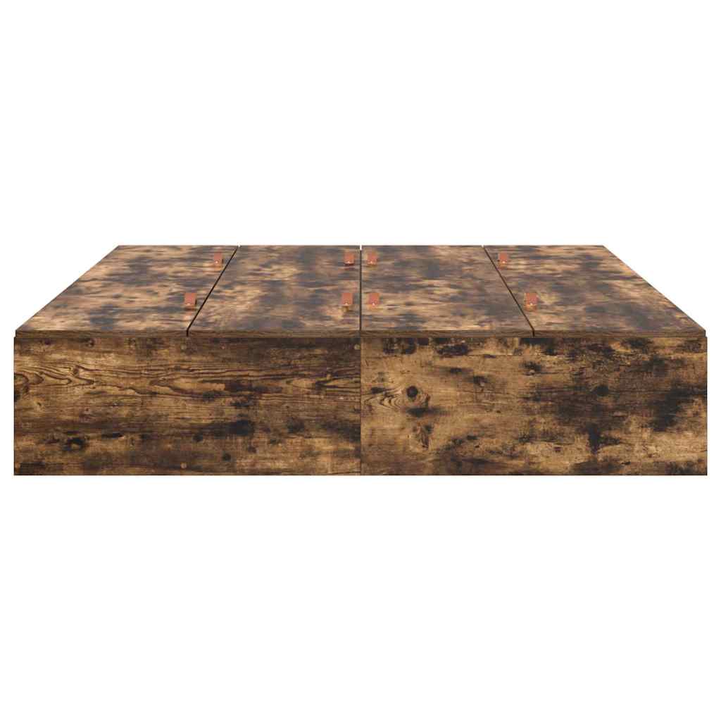 Struttura letto con contenitore Rovere fumé 150 x 200 cm | homemem39