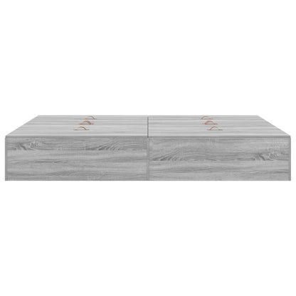 Struttura letto con contenitore Grigio Sonoma 150 x 200 cm | homemem39