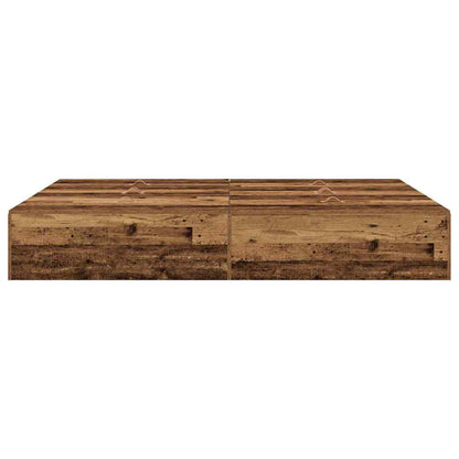 Struttura letto con contenitore Legno vecchio 150 x 200 cm
