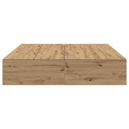 Struttura letto con contenitore Rovere artigianale 150 x 200 cm | homemem39