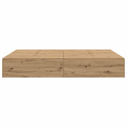 Struttura letto con contenitore Rovere artigianale 150 x 200 cm