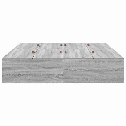 Struttura letto con contenitore Grigio Sonoma 160 x 200 cm | homemem39