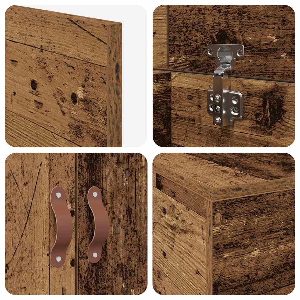 Struttura letto con contenitore Legno vecchio 70 x 190 cm