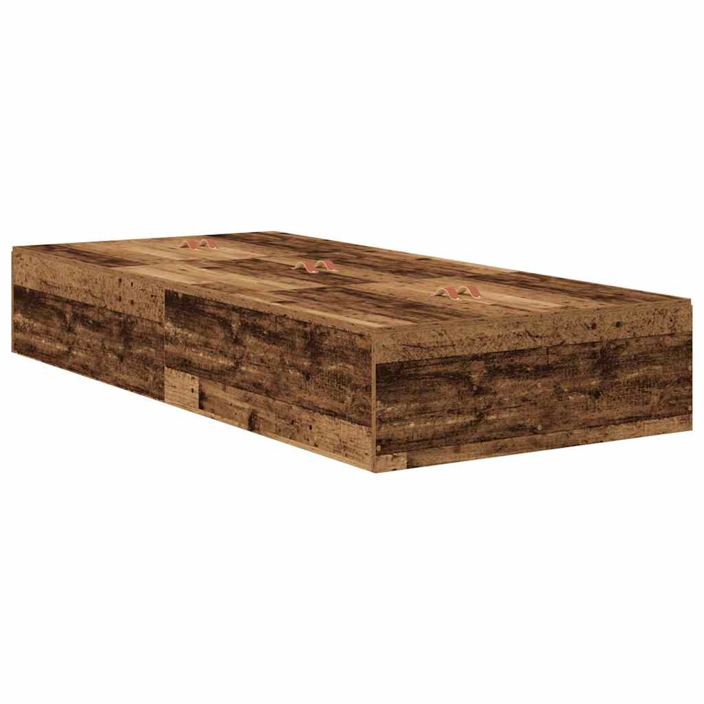 Struttura letto con contenitore Legno vecchio 70 x 190 cm | homemem39