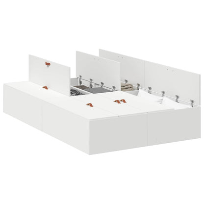 Struttura letto con contenitore Bianco 120 x 190 cm