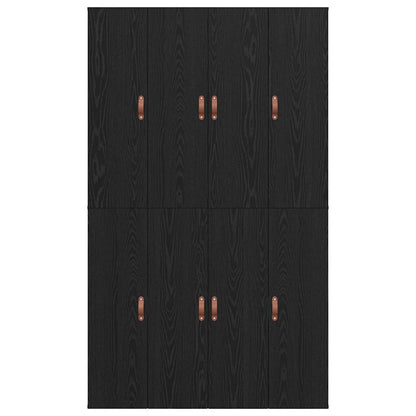 Struttura letto con contenitore Rovere Nero 120 x 190 cm