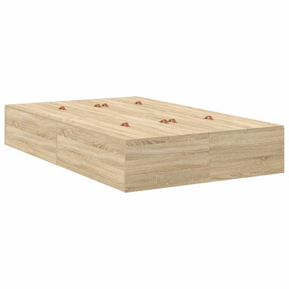 Struttura letto con contenitore Rovere Sonoma 120 x 190 cm | homemem39
