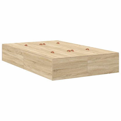 Struttura letto con contenitore Rovere Sonoma 120 x 190 cm | homemem39