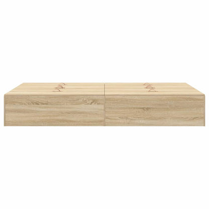 Struttura letto con contenitore Rovere Sonoma 120 x 190 cm | homemem39