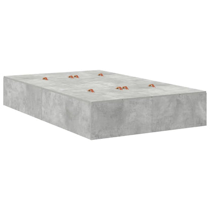 Struttura letto con contenitore Grigio cemento 120 x 190 cm