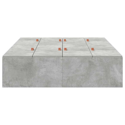 Struttura letto con contenitore Grigio cemento 120 x 190 cm