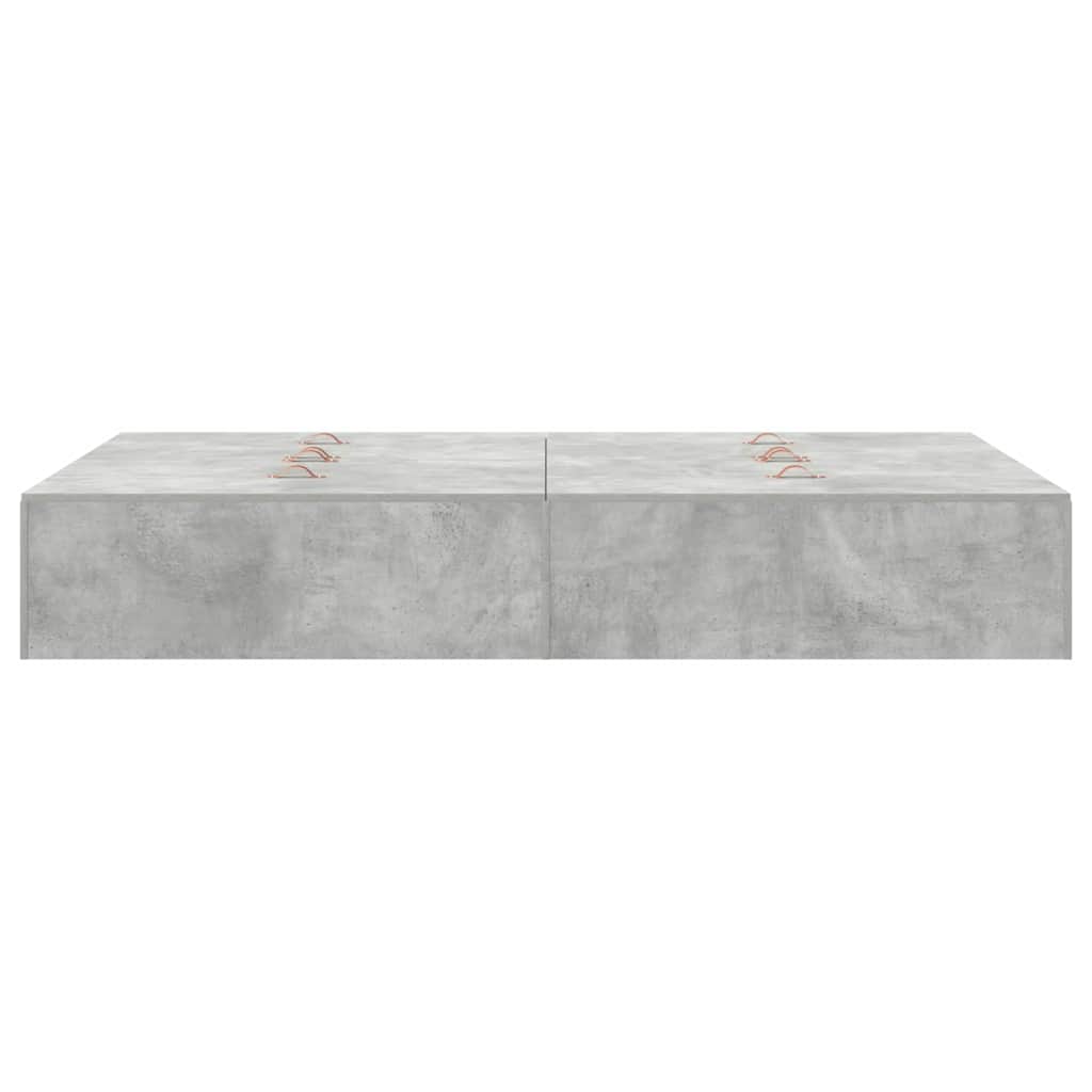 Struttura letto con contenitore Grigio cemento 120 x 190 cm