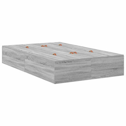 Struttura letto con contenitore Grigio Sonoma 120 x 190 cm