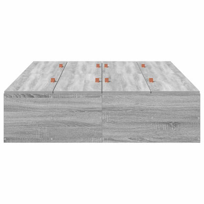 Struttura letto con contenitore Grigio Sonoma 120 x 190 cm
