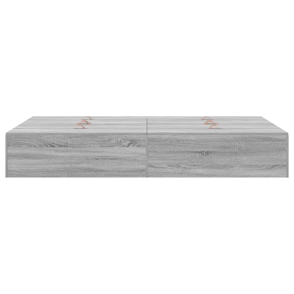 Struttura letto con contenitore Grigio Sonoma 120 x 190 cm