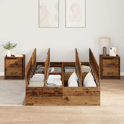 Struttura letto con contenitore Legno vecchio 120 x 190 cm | homemem39