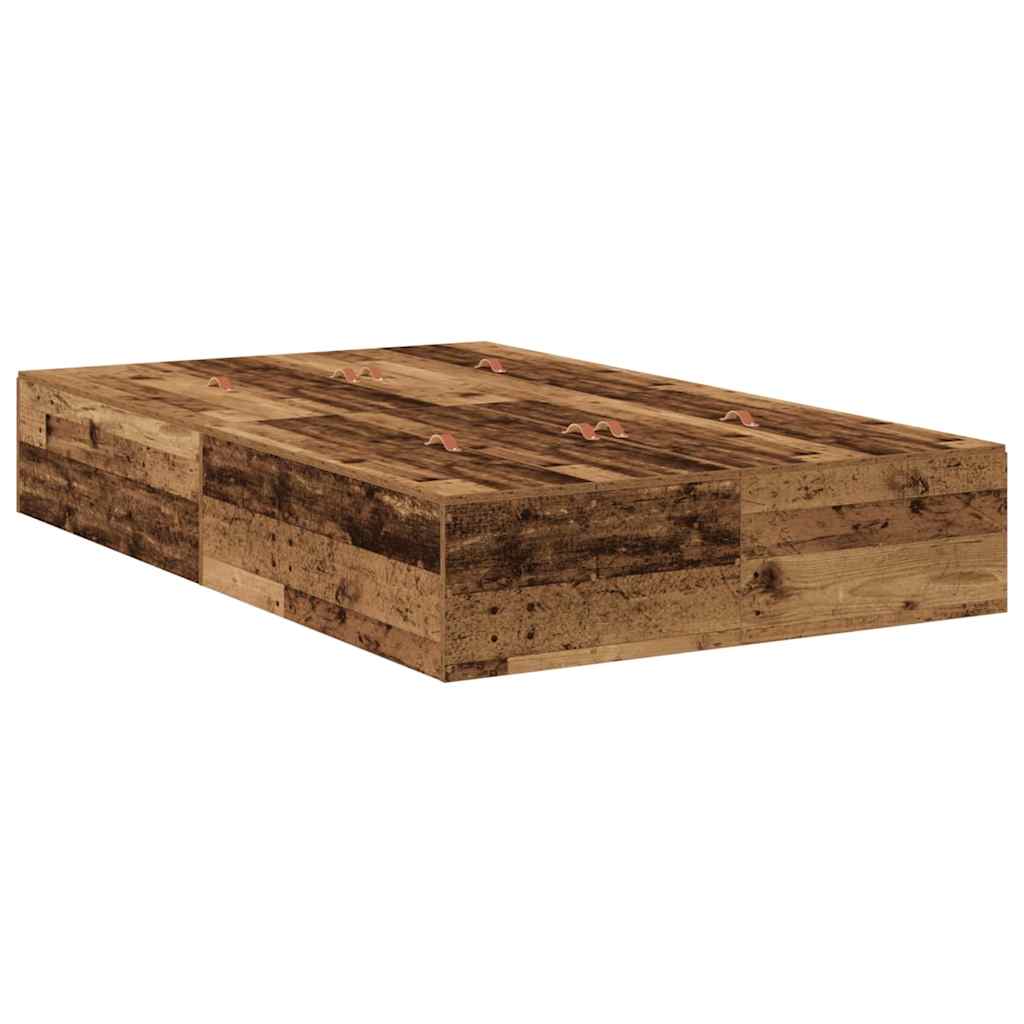 Struttura letto con contenitore Legno vecchio 120 x 190 cm