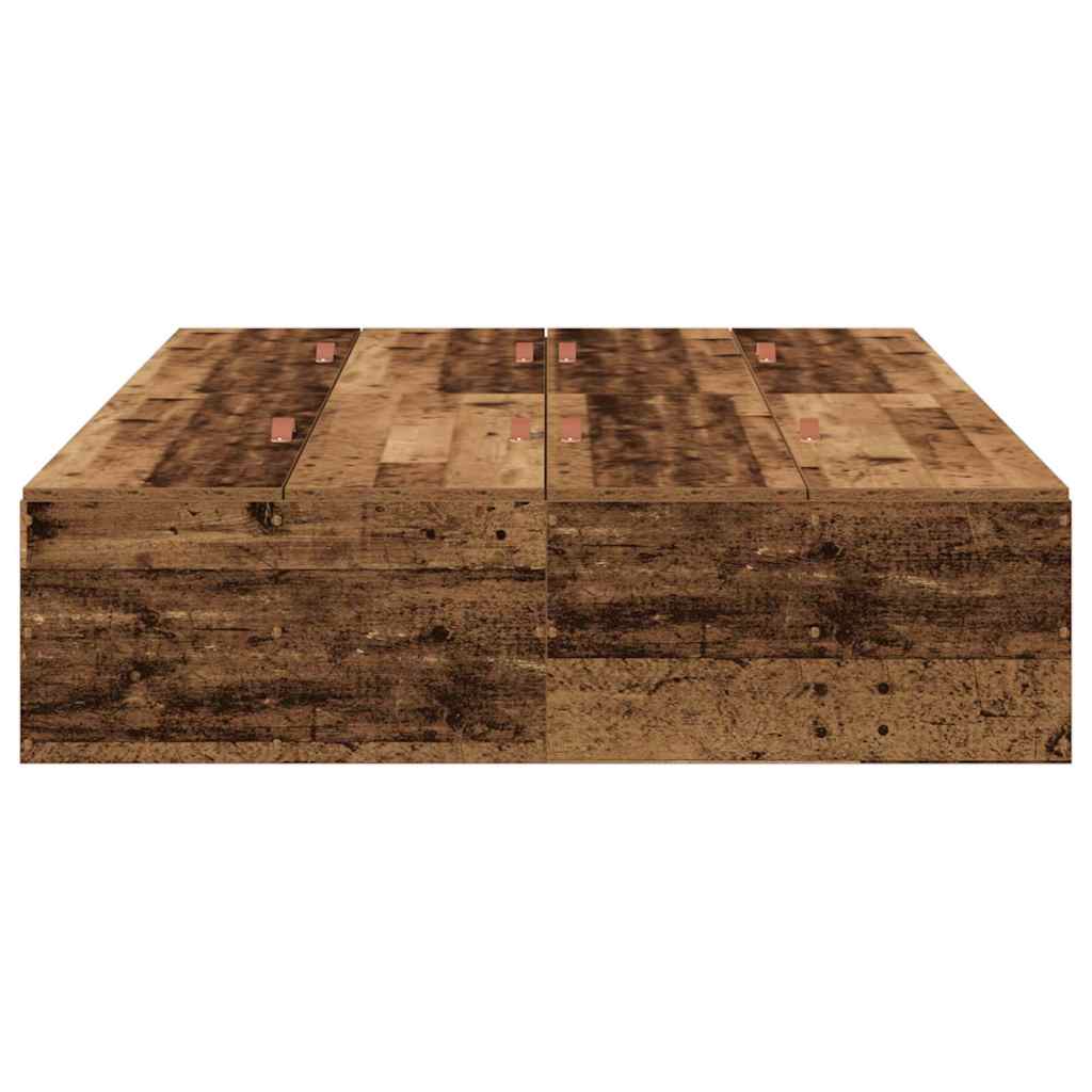 Struttura letto con contenitore Legno vecchio 120 x 190 cm | homemem39