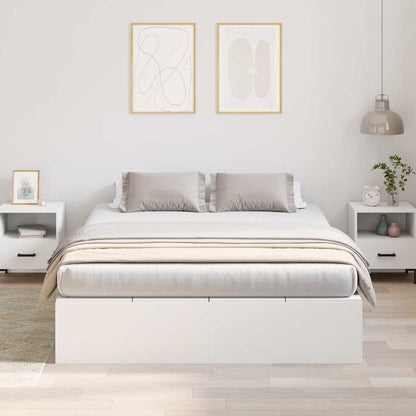 Struttura letto con contenitore Bianco 140 x 190 cm