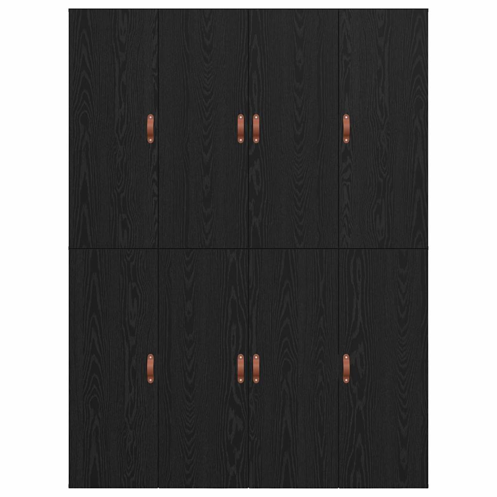 Struttura letto con contenitore Rovere Nero 140 x 190 cm | homemem39