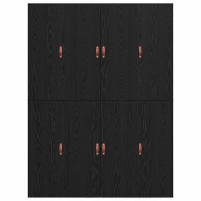 Struttura letto con contenitore Rovere Nero 140 x 190 cm | homemem39