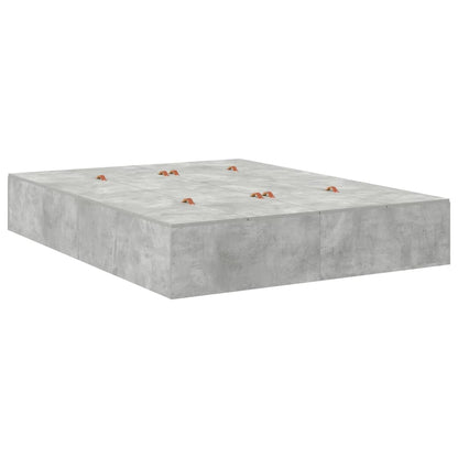 Struttura letto con contenitore Grigio cemento 140 x 190 cm