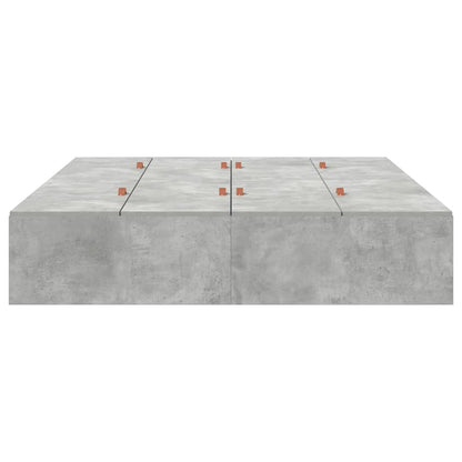 Struttura letto con contenitore Grigio cemento 140 x 190 cm | homemem39