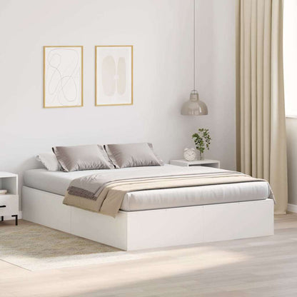 Struttura letto con contenitore Bianco 135 x 190 cm | homemem39