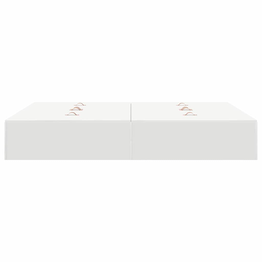 Struttura letto con contenitore Bianco 135 x 190 cm | homemem39