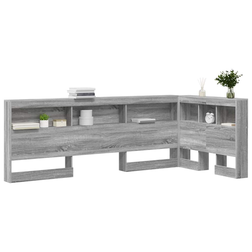 Testata contenitore Grigio Sonoma 80 cm Legno multistrato