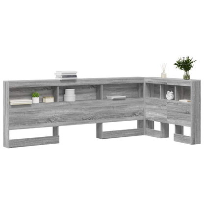 Testata contenitore Grigio Sonoma 80 cm Legno multistrato