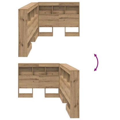 Testata contenitore Rovere artigianale 80 cm Legno multistrato